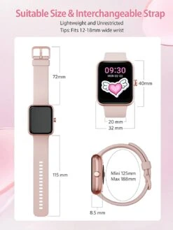 Montre Intelligente Fille Sport -Monde Electronique Montre connectee adolescent fille taille