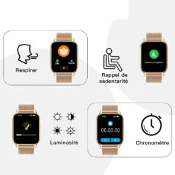 Montre Connectée Adolescentes Maille Milanaise 11 Montre Connectée Adolescentes Maille Milanaise -Monde Electronique Montre connectee adolescente fille Maille Milanaise compagnon de vie