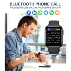 Montre Connectée Silicone Ado -Monde Electronique Montre connectee adolescents W105 appel bluetooth