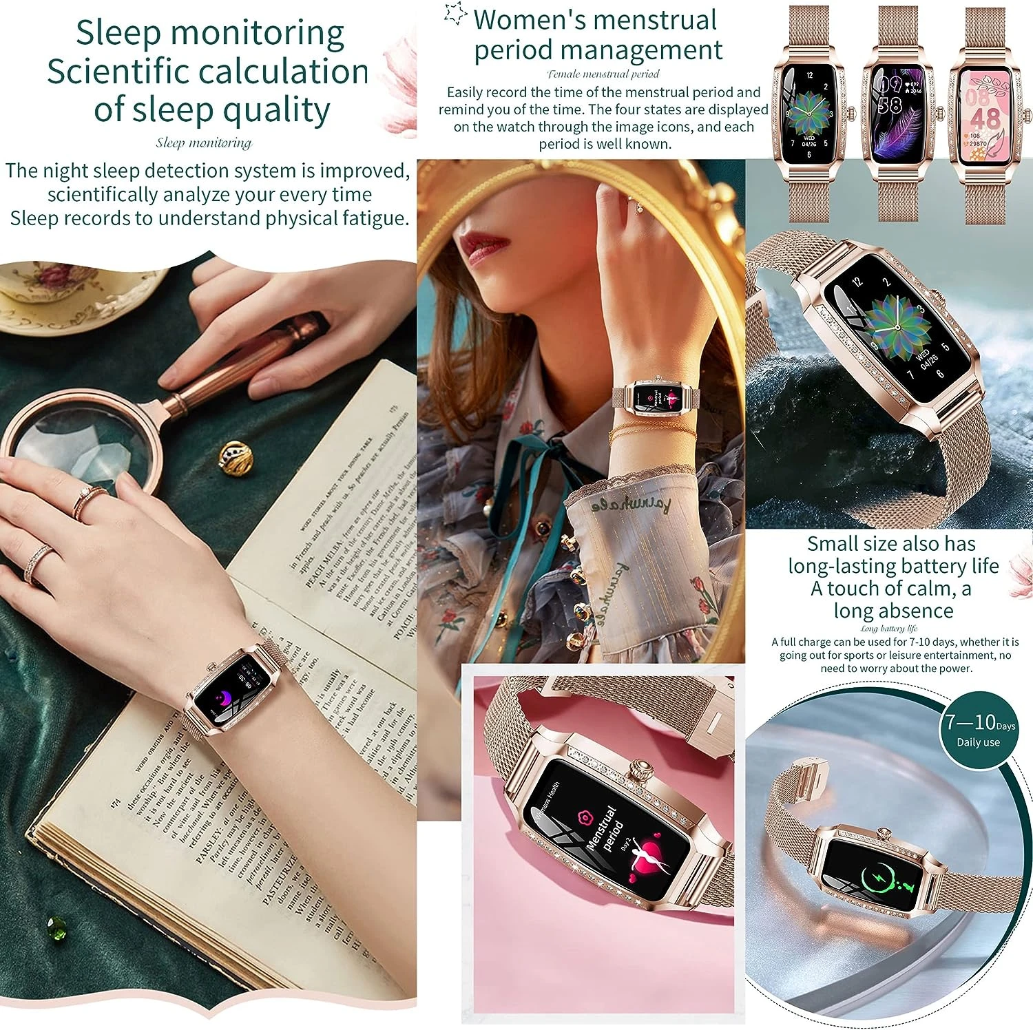 Montre Connectée Bracelet Fin Femme 10 Montre Connectée Bracelet Fin Femme – Image 8