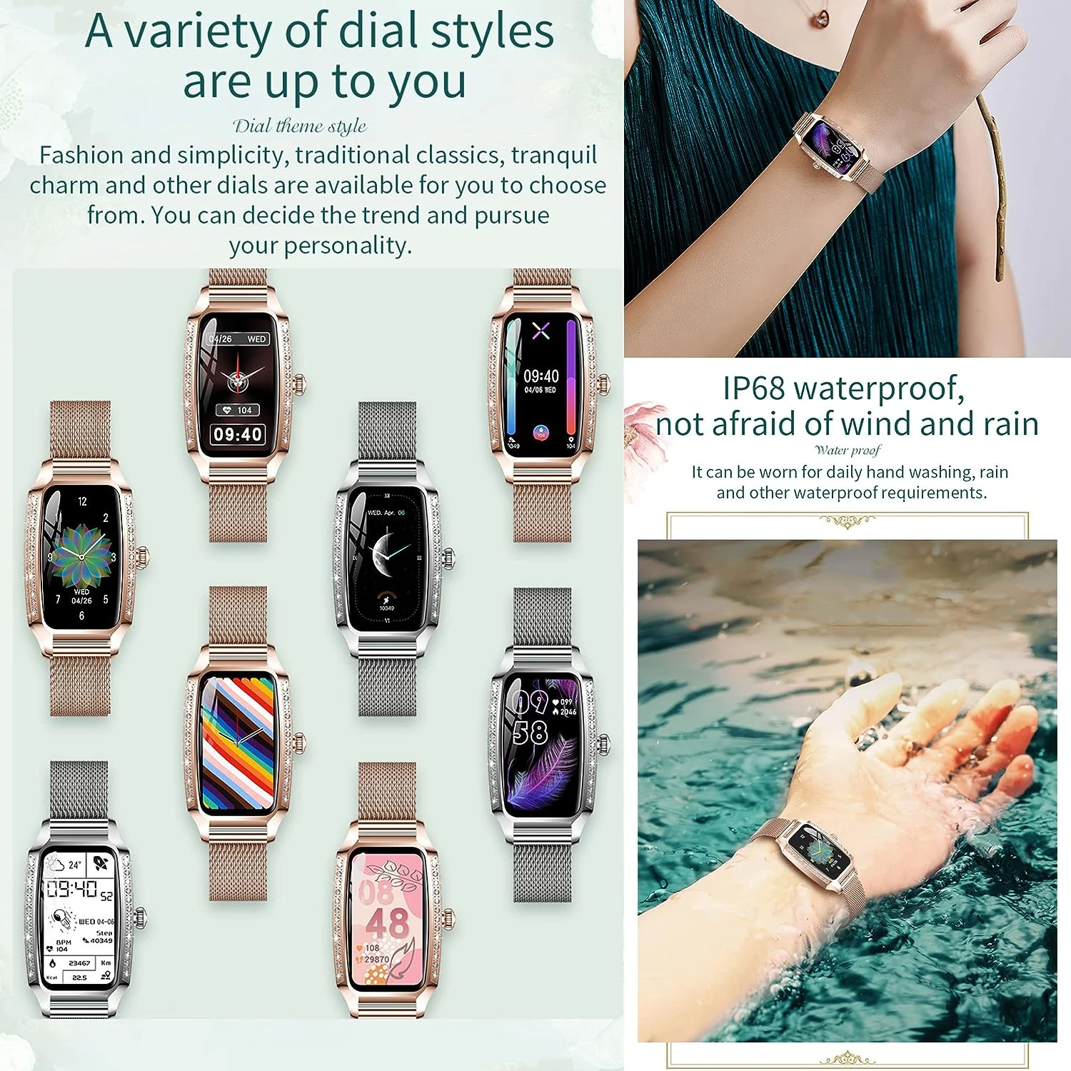 Montre Connectée Bracelet Fin Femme 7 Montre Connectée Bracelet Fin Femme – Image 5