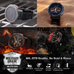 Montre Connectée étanche Ronde -Monde Electronique Montre connectee etanche ronde resistante