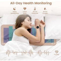 Montre Connectée Femme Élégante -Monde Electronique Montre connectee femme Elegante sommeil