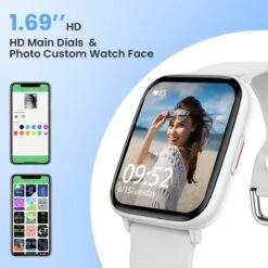 Montre Connectée Femme Simple Et Intuitive -Monde Electronique Montre connectee femme H8 grand ecran