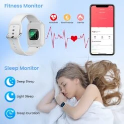 Montre Connectée Femme Simple Et Intuitive -Monde Electronique Montre connectee femme H8 sommeil