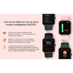 Montre Sport Femme étanche IP68 -Monde Electronique Montre connectee femme IP68 intelligente