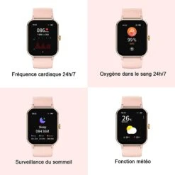 Montre Sport Femme étanche IP68 -Monde Electronique Montre connectee femme IP68 mesure