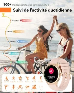 Smart Watch étanche Femme 9 Smart Watch étanche Femme -Monde Electronique Montre connectee femme rose frequence cardiaque