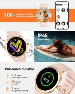 Smart Watch étanche Femme 10 Smart Watch étanche Femme -Monde Electronique Montre connectee femme rose natation