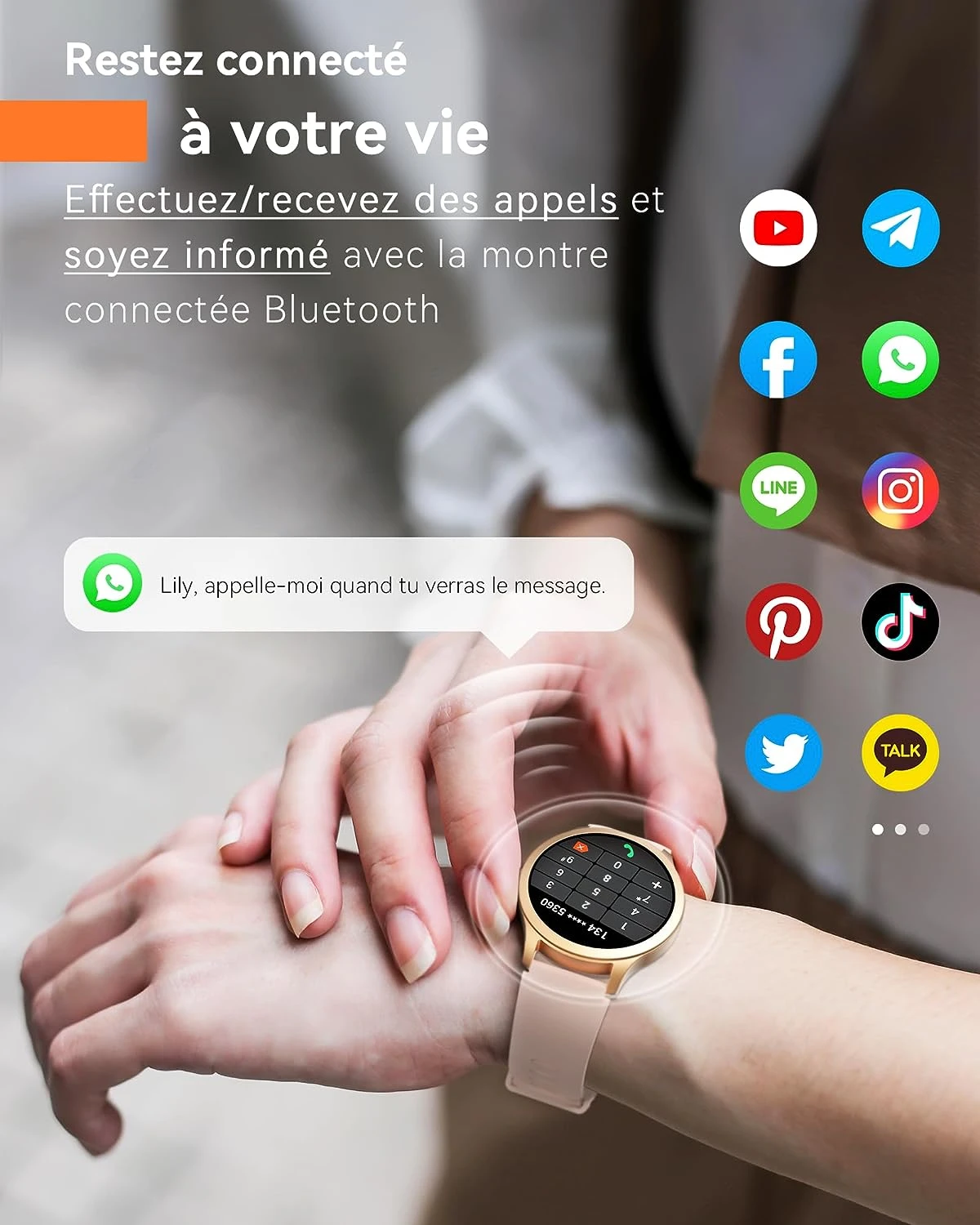 Smart Watch étanche Femme 4 Smart Watch étanche Femme – Image 2
