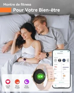 Smart Watch étanche Femme 11 Smart Watch étanche Femme -Monde Electronique Montre connectee femme rose sommeil 1