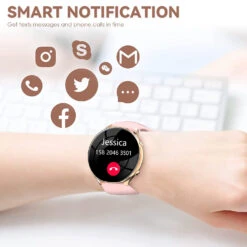 Montre Connectée Femme Température Corporelle -Monde Electronique Montre connectee femme temperature corporelle notifs