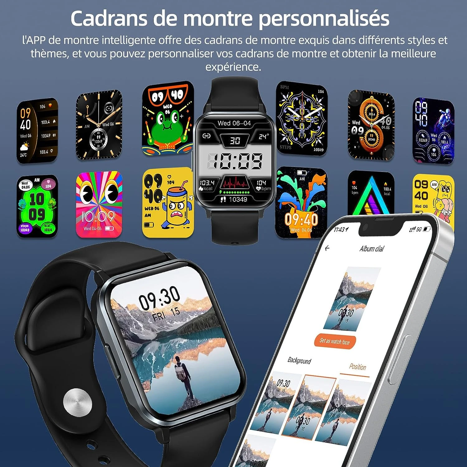 Montre Connectée Fréquence Cardiaque Et étanche 9 Montre Connectée Fréquence Cardiaque Et étanche – Image 7