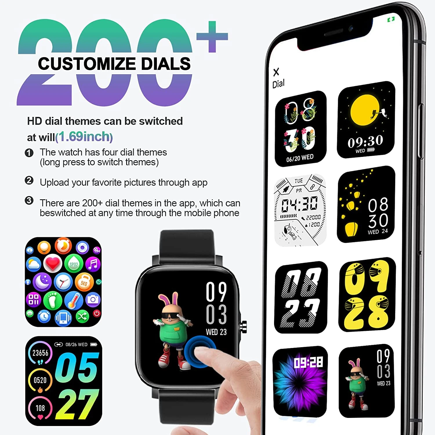 Montre Connectée Avec Fonction Appels / SMS 9 Montre Connectée Avec Fonction Appels / SMS – Image 7