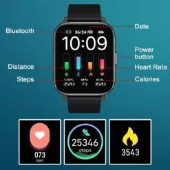 Montre Sport Homme Écran Large 12 Montre Sport Homme Écran Large -Monde Electronique Montre connectee homme grand ecran calories et pas