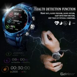 Montre Sport Homme Militaire -Monde Electronique Montre connectee homme militaire sante