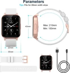 Montre Connectée Sportive Femme 16 Montre Connectée Sportive Femme -Monde Electronique Montre connectee sport Nemheng femme taille