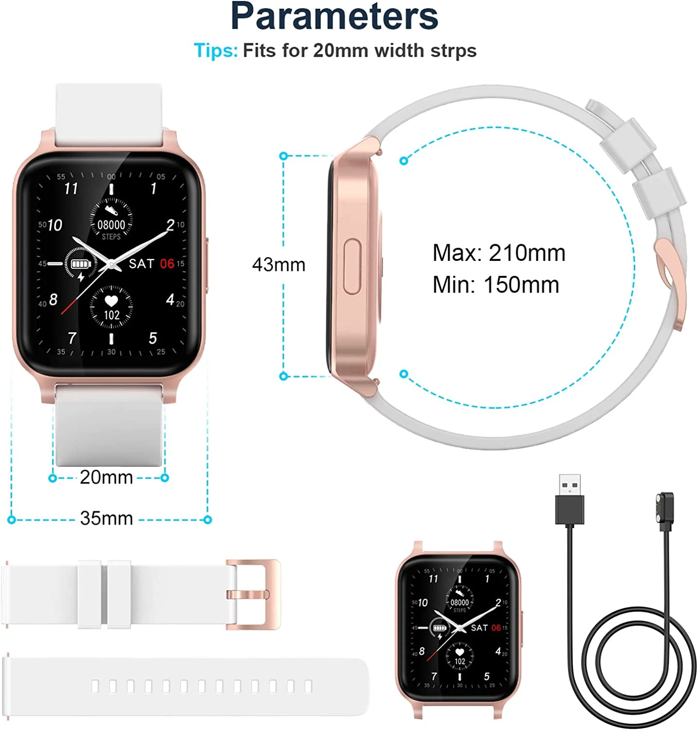 Montre Connectée Sportive Femme 9 Montre Connectée Sportive Femme – Image 7