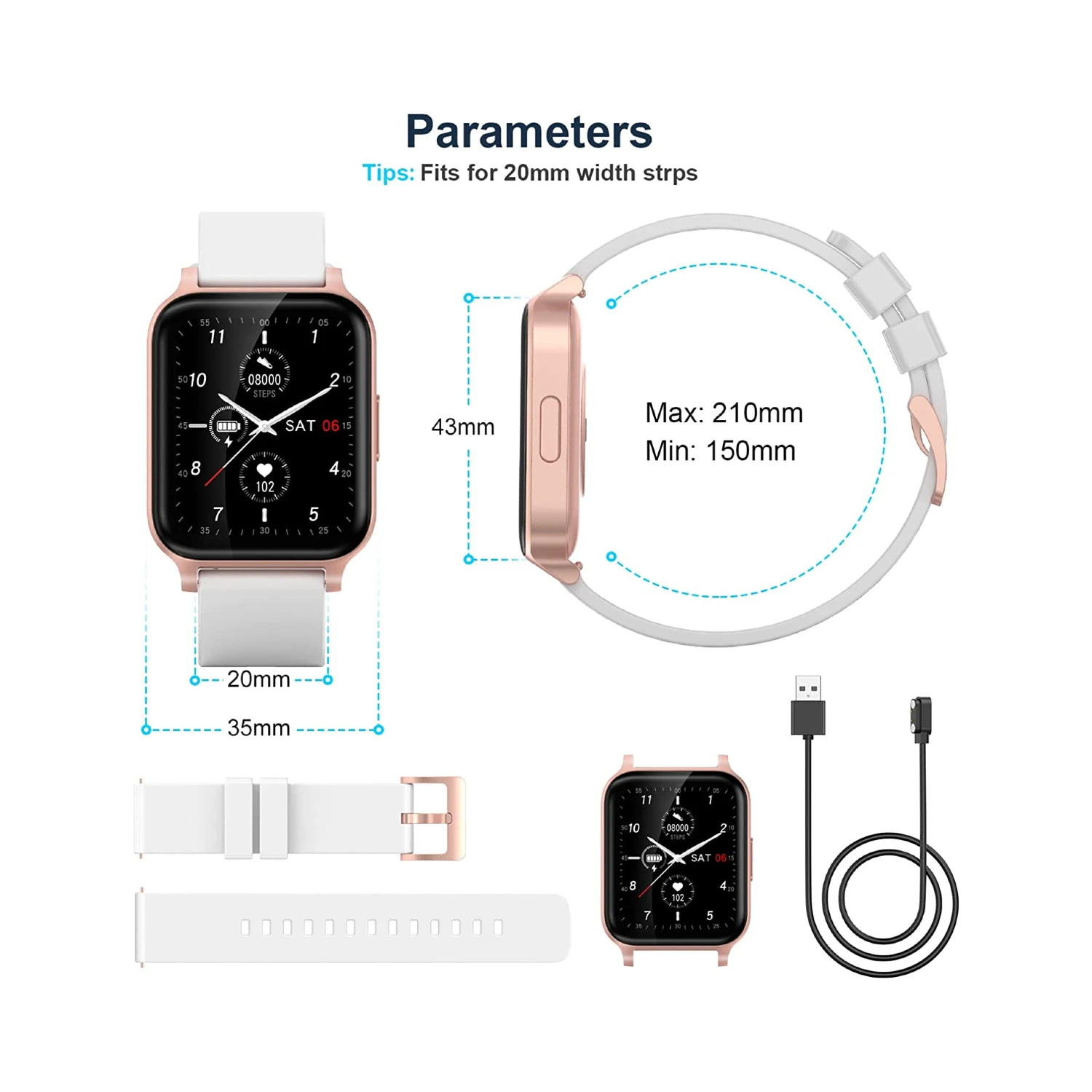 Montre Connectée Sport Chronomètre Femme 10 Montre Connectée Sport Chronomètre Femme – Image 8