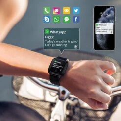 Montre Adolescent Garçon -Monde Electronique Montre intelligente Ados Koomoony notifications reseaux sociaux