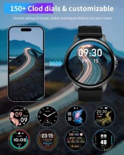 Montre Connectée Ado Suivi D’Activité -Monde Electronique Montre intelligente Gydom pour Ados fond decran personnalisable