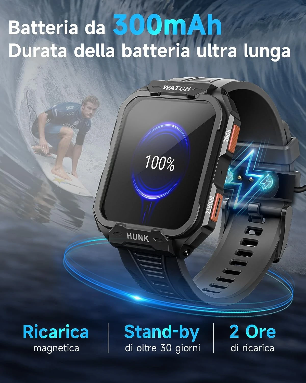 Montre Intelligente étanche Militaire 4 Montre Intelligente étanche Militaire – Image 2