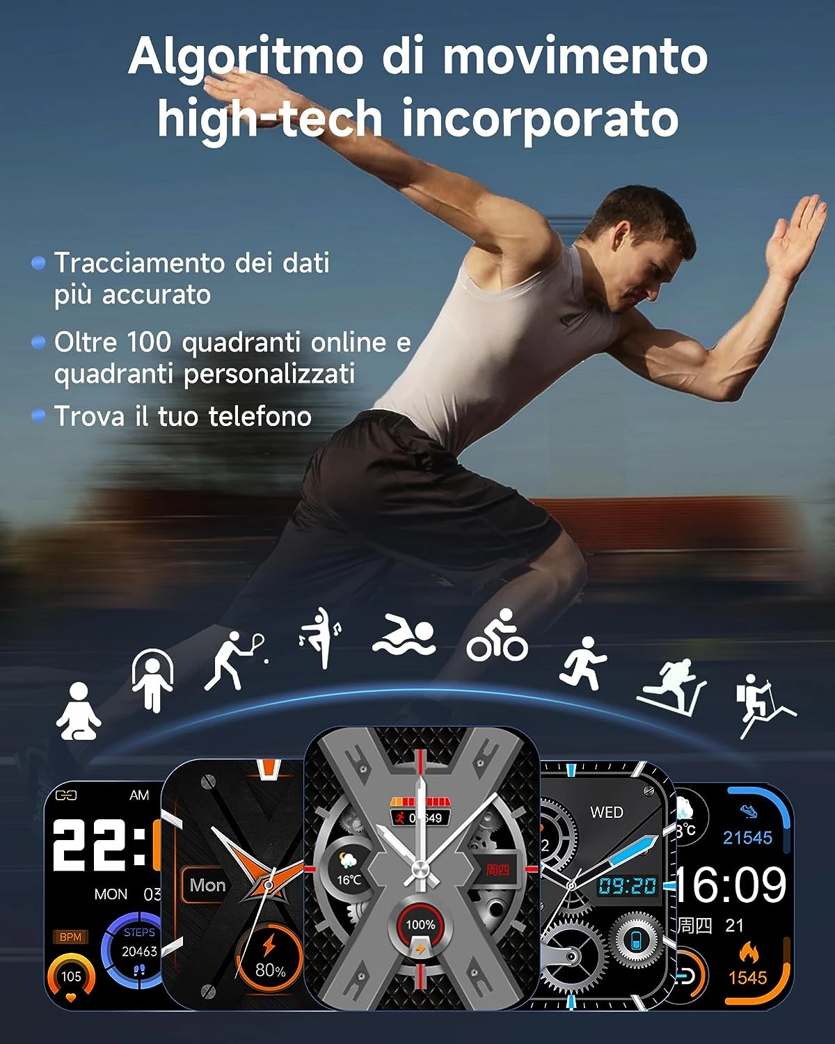 Montre Intelligente étanche Militaire 5 Montre Intelligente étanche Militaire – Image 3