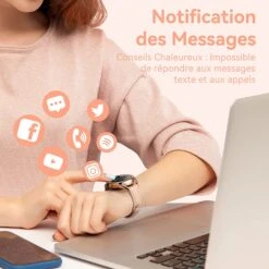 Montre Connectée Femme Fitness -Monde Electronique Montre intelligente femme fitness application