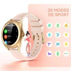 Montre Connectée Femme Fitness -Monde Electronique Montre intelligente femme fitness sport