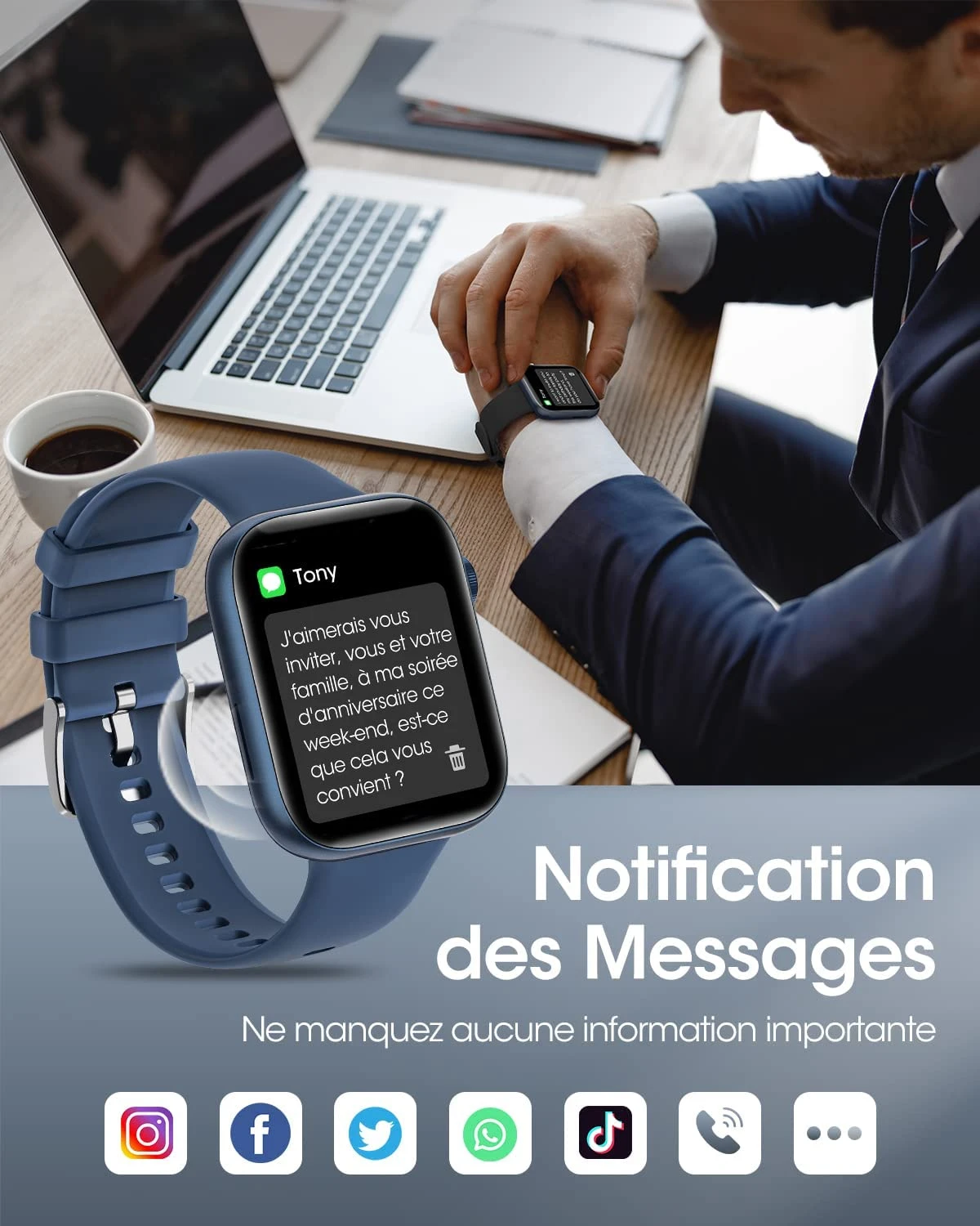 Montre Connectée Pour Jeunes Adultes 7 Montre Connectée Pour Jeunes Adultes – Image 5