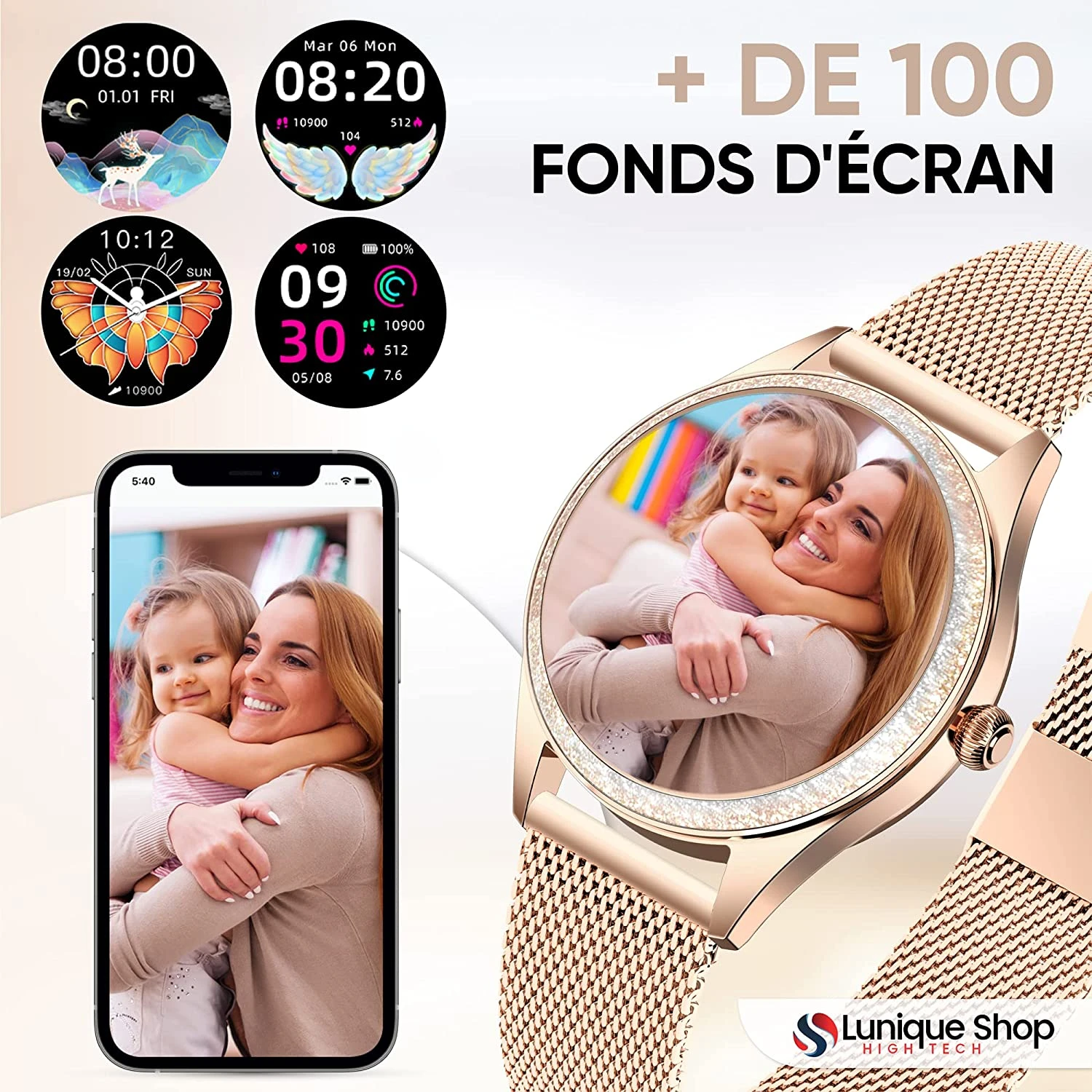 Montre Connectée Aiguille Femme 9 Montre Connectée Aiguille Femme – Image 7