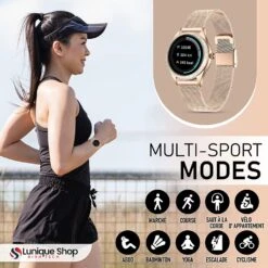 Montre Connectée Aiguille Femme 12 Montre Connectée Aiguille Femme -Monde Electronique Montre sport Aiguille Analogique Femme sport