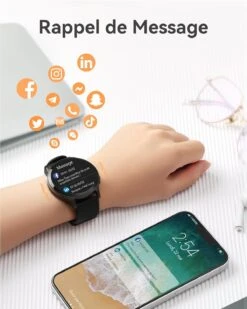 Montre Connectée Sportive Tennis -Monde Electronique Montre sport Homme Tennis rappel de message