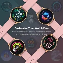 Montre Intelligente Femme Rose -Monde Electronique Montre sport femme Bebinca fond decran