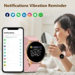 Montre Intelligente Femme Rose -Monde Electronique Montre sport femme Bebinca notifications