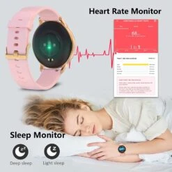 Montre Intelligente Femme Rose -Monde Electronique Montre sport femme Bebinca sommeil