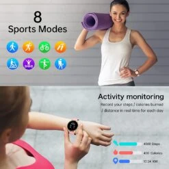 Montre Intelligente Femme Rose -Monde Electronique Montre sport femme Bebinca sport