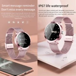 Montre Connectée Femme Acier -Monde Electronique Montre sport femme acier inoxydable