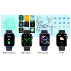 Montre Connectée Appel Bluetooth 17 Montre Connectée Appel Bluetooth -Monde Electronique Montre sport homme Bebinca options integrees