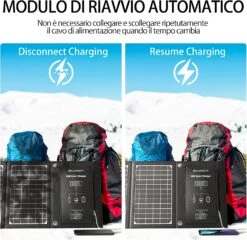 Panneau Solaire Avec Chargeur USB -Monde Electronique Panneau solaire avec Chargeur USB automatique