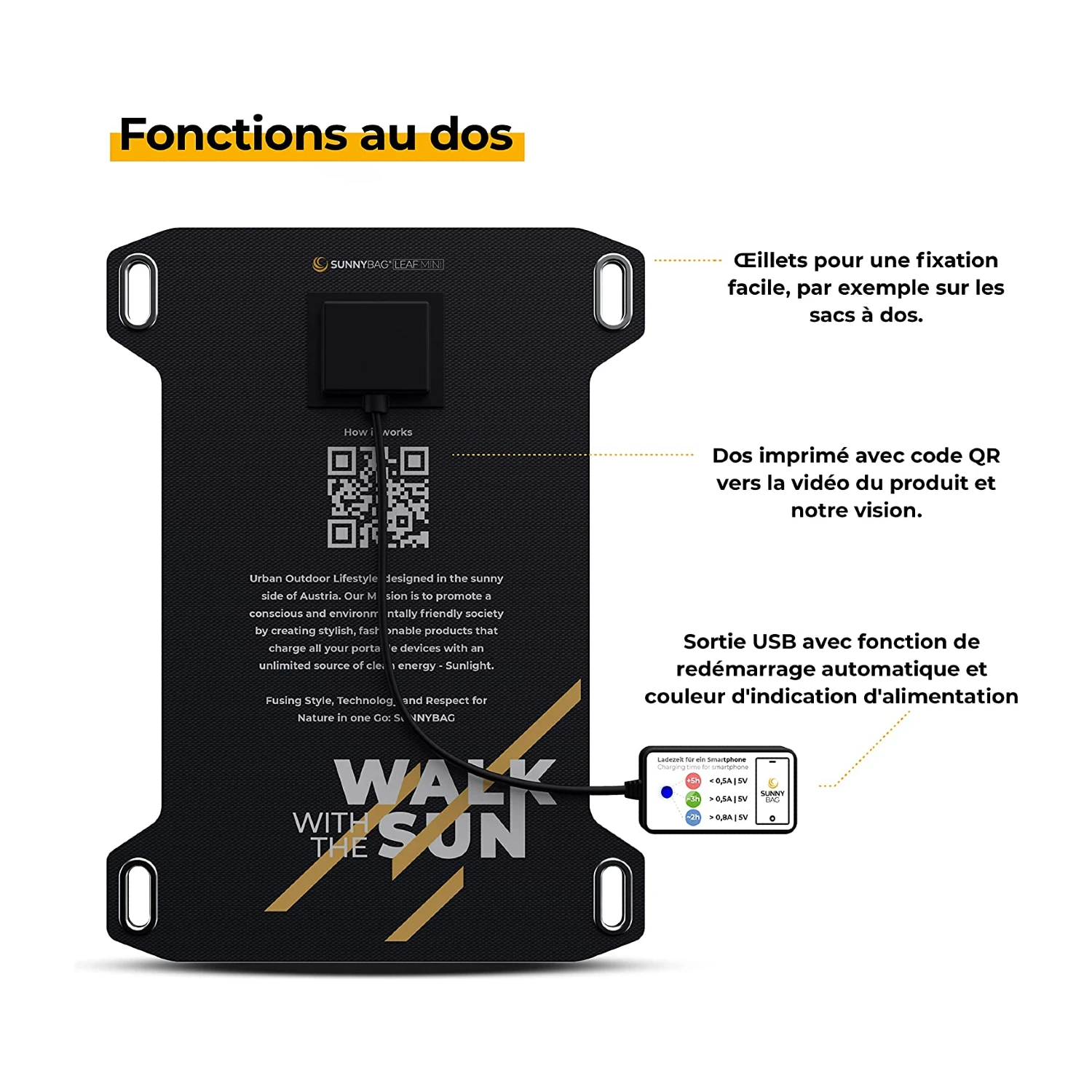 Petit Chargeur Solaire Pour Téléphones Et Autres 7 Petit Chargeur Solaire Pour Téléphones Et Autres – Image 5