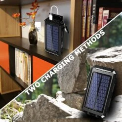 Petite Batterie Chargeur Solaire -Monde Electronique Petite Batterie Chargeur Solaire 2 methodes de charge