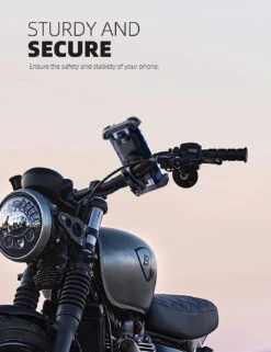 Porte Téléphone Guidon Moto Et Vélo -Monde Electronique Porte Telephone Guidon Moto et Velo stable et securise