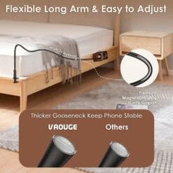 Porte Téléphone Long Bras Flexible -Monde Electronique Porte Telephone Long Bras Flexible ergonomique