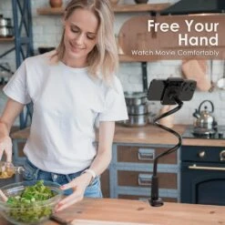 Porte Téléphone Long Bras Flexible -Monde Electronique Porte Telephone Long Bras Flexible libere vos mains