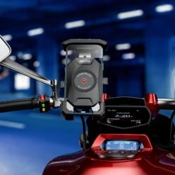 Support Smartphone Guidon Moto -Monde Electronique Porte Telephone Moto Phone Holder rapide
