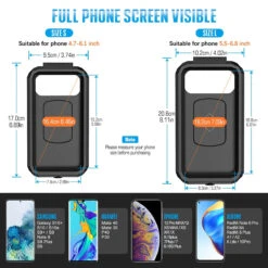 Porte Téléphone Scooter Et Moto -Monde Electronique Porte Telephone Scooter et Moto 2 tailles disponibles