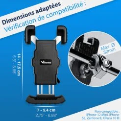 Porte Téléphone Vélo Flexible 15 Porte Téléphone Vélo Flexible -Monde Electronique Porte telephone velo Valkental compatibilite
