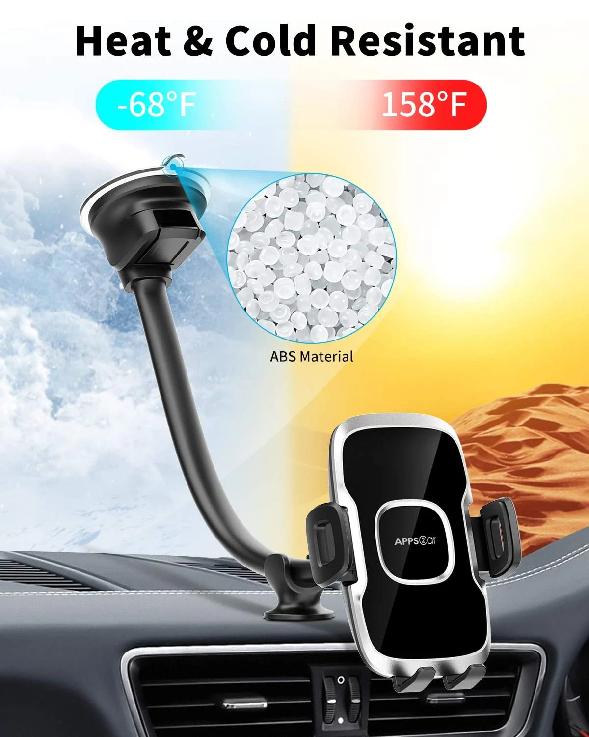 Attache Téléphone Voiture Bras Flexible 6 Attache Téléphone Voiture Bras Flexible – Image 4