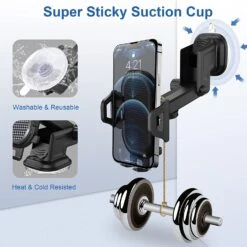 Porte Téléphone Voiture Bras Long -Monde Electronique Porte telephone voiture bras long super collant